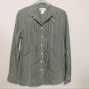 J. Crew Thomas Mason Gingham Button Down EUC